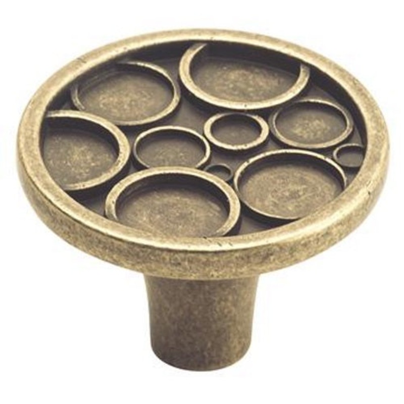 Amerock BP26115-R2 Weathered Brass 1 1/2 Cabinet Knob Pulls Playful Nature
