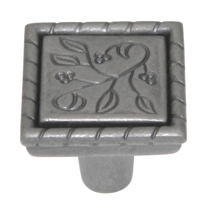 Amerock Vineyard Weathered Nickel 1 1/8 Leaf Cabinet Pull Knob BP4466WN