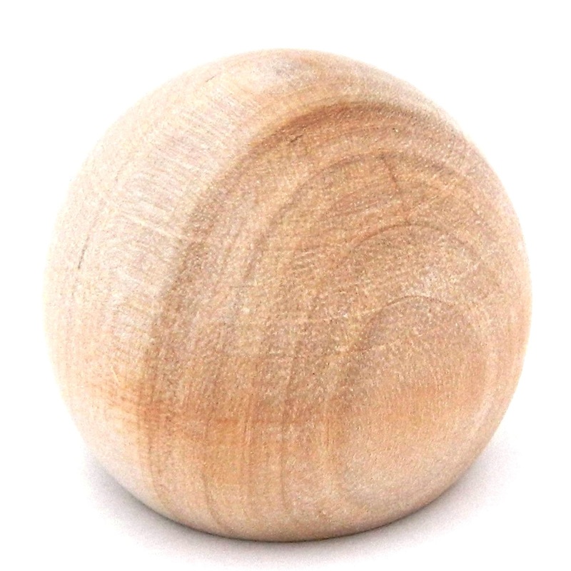 Belwith 2 Pack Natural Woodcraft 1 1/2 Round Ball Knob Unfinished Wood P181-UW