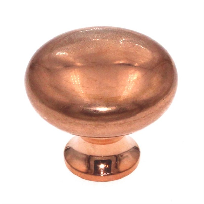 Belwith Hickory Hardware 1 1/4 Round Knob Polished Copper Solid Brass BK13-PCO