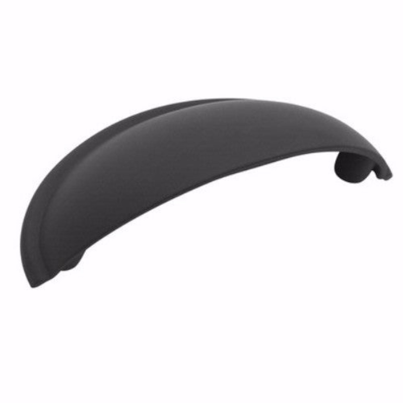 BP53019FB Flat Black 2 1/2cc Cabinet Cup Pulls Amerock Allison