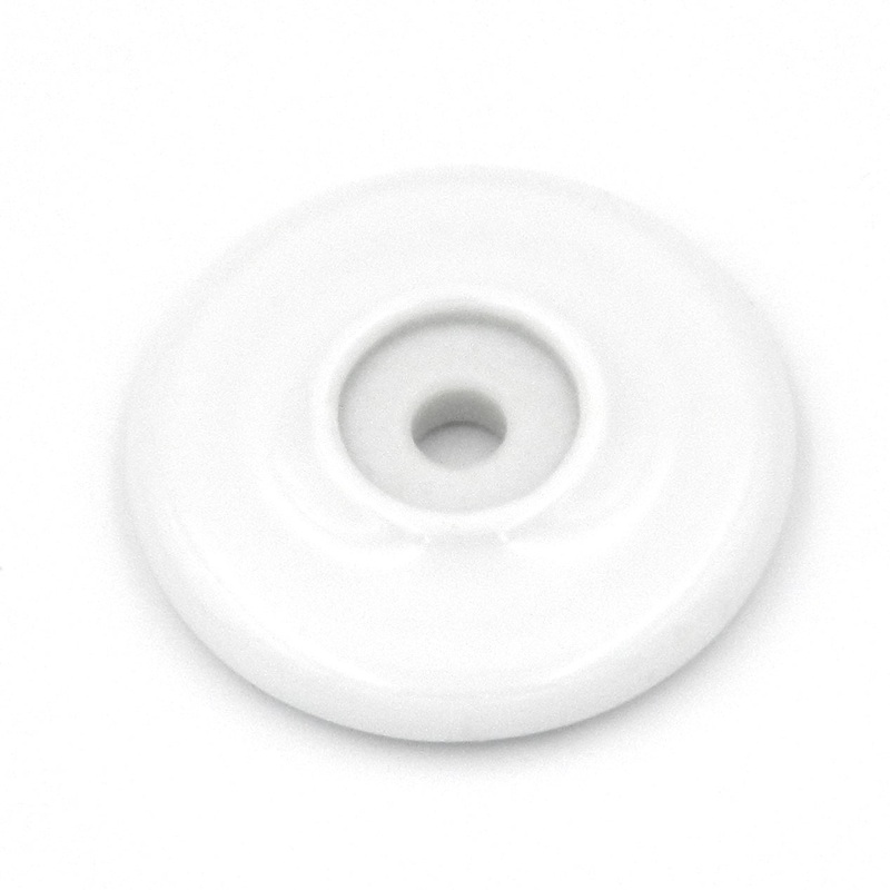 Hickory Hardware P69-W English Cozy 2 White Cabinet Knob Backplate