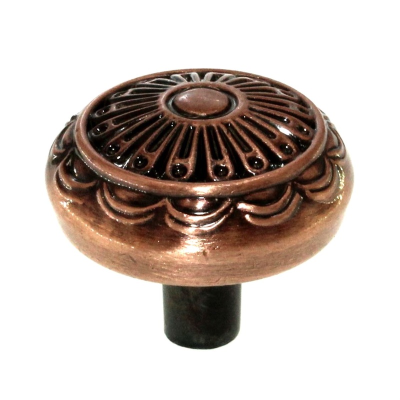 Hickory P391-AC Antique Copper 1 1/4 Mushroom Cabinet Knob Southwest Lodge