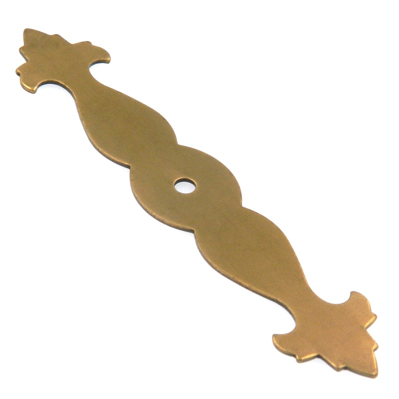 Lancaster Hand Polished Brass 4 3/4 Cabinet Knob Pull Backplate P285-LP Belwith