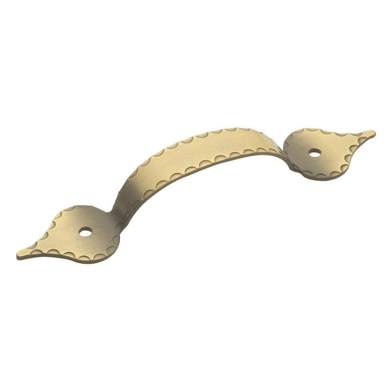 P145-AB Antique Brass 3 1/4cc Cabinet Handle Pulls Belwith Hickory’s Cavalier