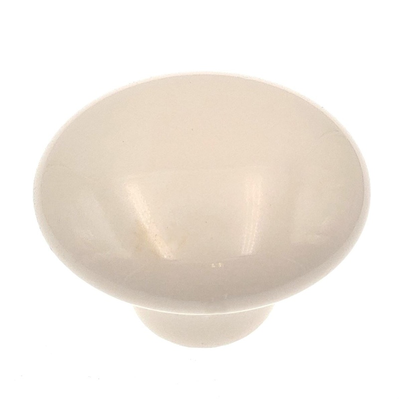 P29-LAD Almond Porcelain 1 1/2 Round Cabinet Knobs Pulls Hickory Tranquility