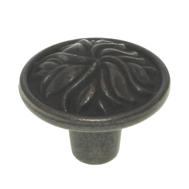 P3093-WOA Windover Antique 1 3/8 Round Cabinet Knob Pulls Hickory Mayfair