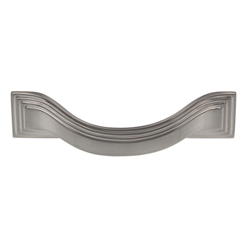Satin Nickel 3 1/2cc Concave Cabinet Handle Pulls P3100-SN Belwith Hickory Deco