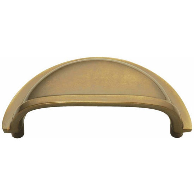 Sherwood Antique SOLID Brass 3cc Cabinet Cup Pulls K143 Keeler Power & Beauty