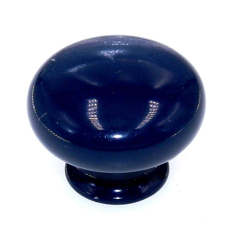 Amerock Colors Navy Blue 1 1/8 Mushroom Round Cabinet Knob BP770-NB