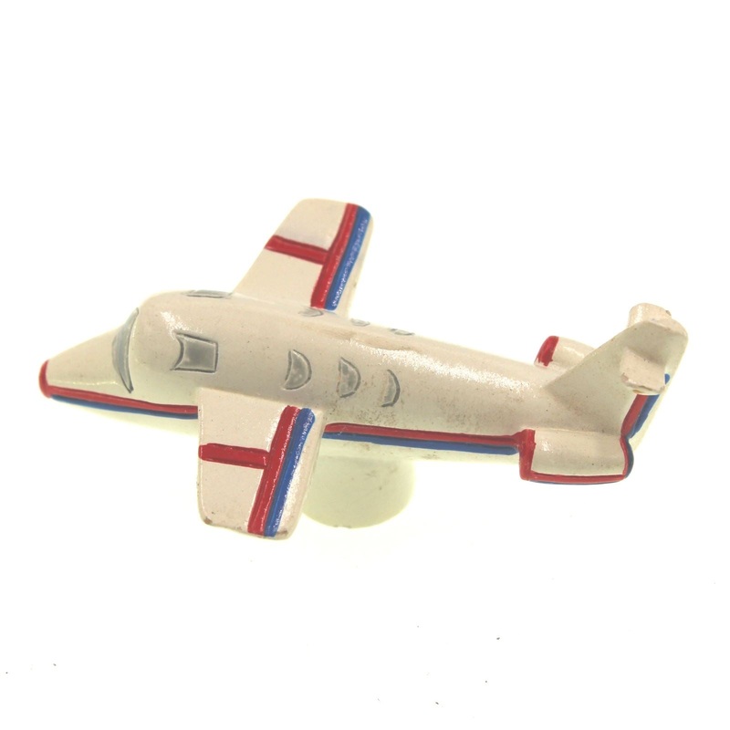 Amerock Funzie’Z Hand Painted 2 9/16 Airplane Cabinet Knob BP9375-HP