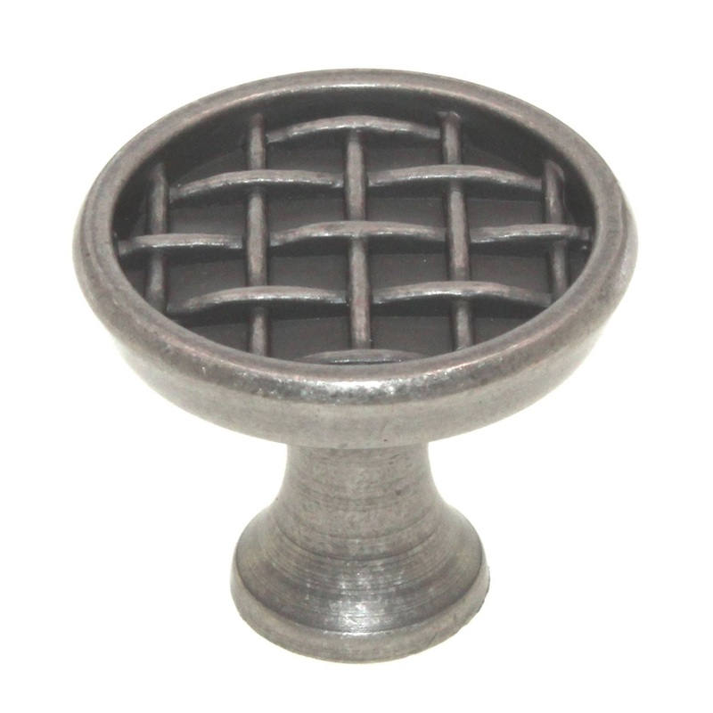 Amerock Patterns Weathered Nickel 1 3/8 Weave Cabinet Knob BP26125-WN
