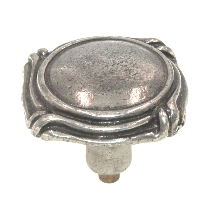 Anne at Home Artisan Mai Oui 1 1/2 Twisted Cabinet Knob Pewter Bright 1098-8