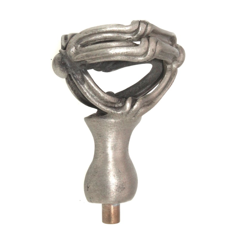 Anne at Home French Country Mai-Oui 1 1/2 Cabinet Knob Satin Pewter 1020-20