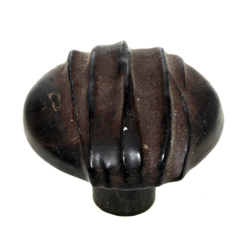 Anne at Home Hannah Circle 1 1/4 Cabinet Knob Black with Chocolate Wash 258-736