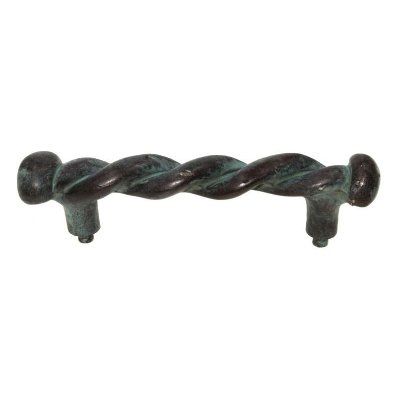 Anne at Home Hardware Roguery 3 Ctr. Cabinet Pull Rust with Verde Wash 1124-934