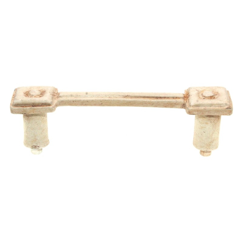 Anne at Home Hardware Square 3 Ctr. Button Cabinet Pull Weathered White 1061-17