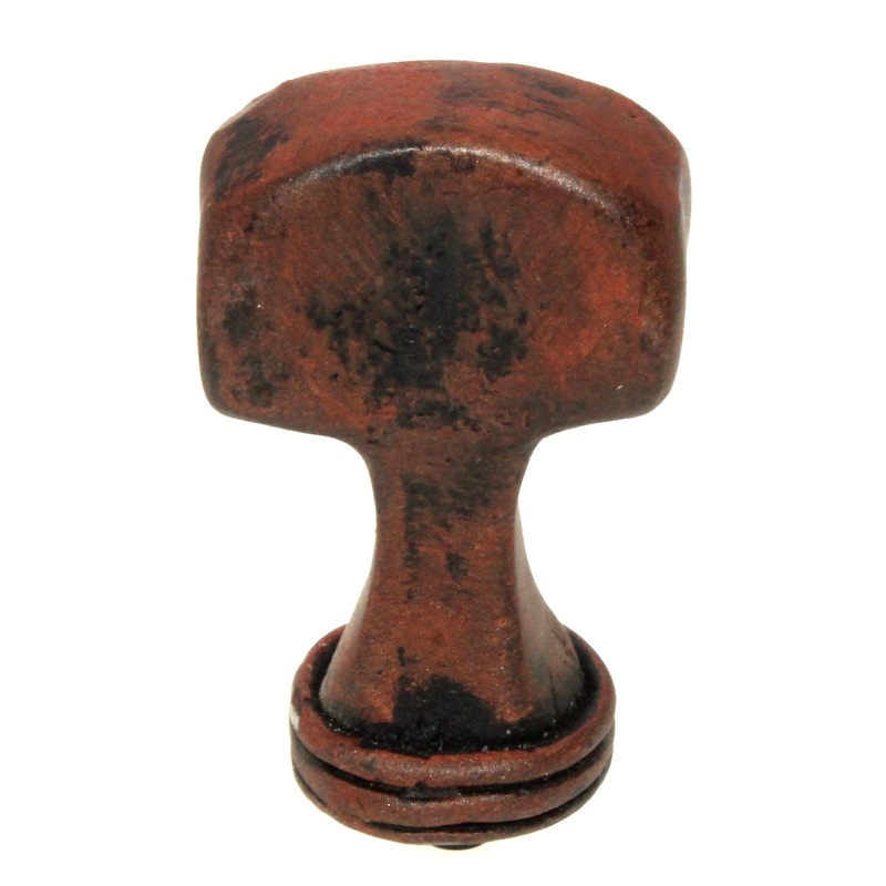Anne at Home Industrial Hammerheim 1 Cabinet T Knob Iron Red 1031-22