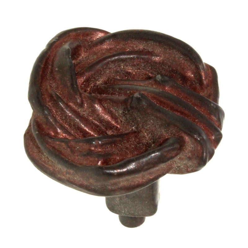Anne at Home Nature Cottage Vine 1 1/2 Knob Rust with Copper Wash 223-933