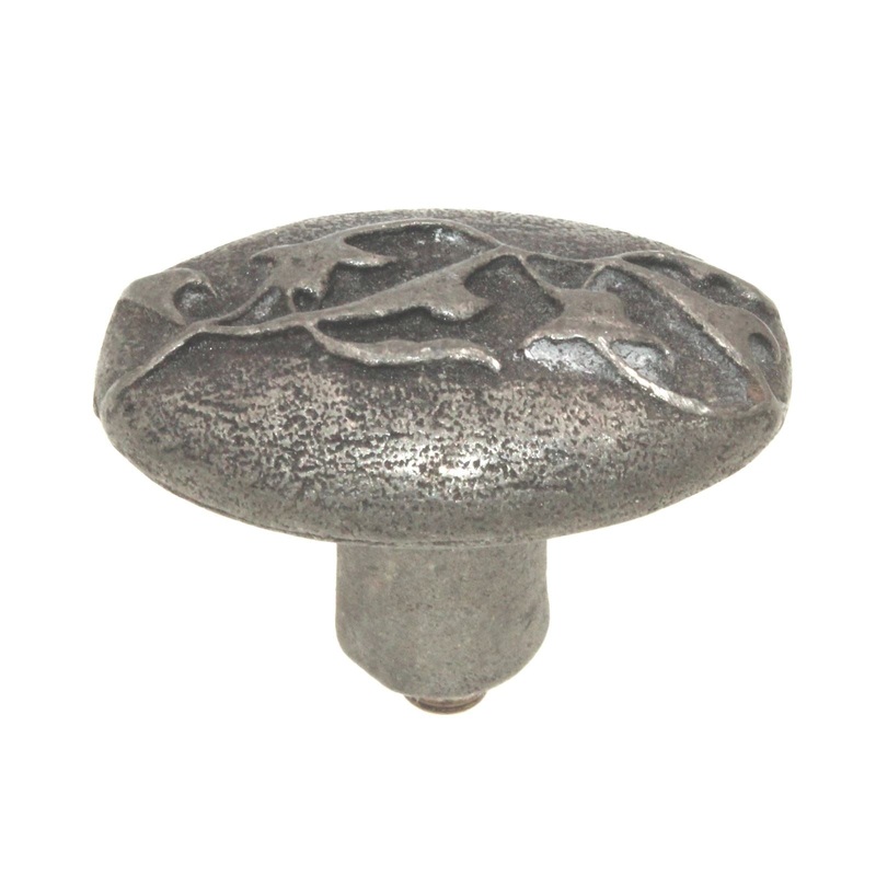 Anne at Home Nature Lyric Large 1 1/4 Vine Cabinet Knob Pewter Matte 1282-1