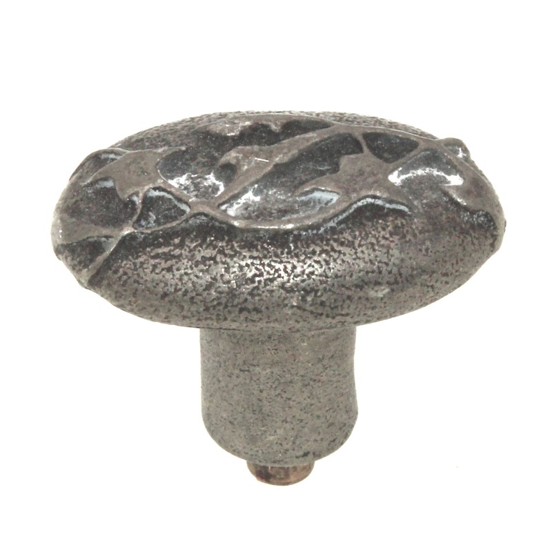 Anne at Home Nature Lyric Small 1 1/4 Vine Cabinet Knob Pewter Matte 1280-1
