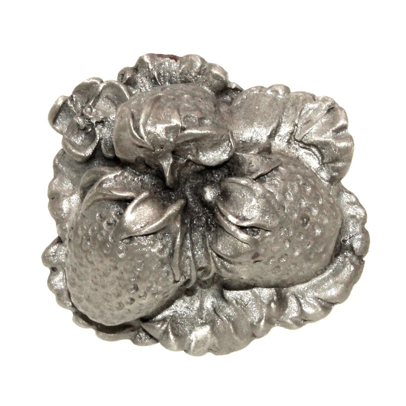 Anne at Home Nature New Strawberry 1 1/2 Cabinet Knob Satin Pewter 716-20