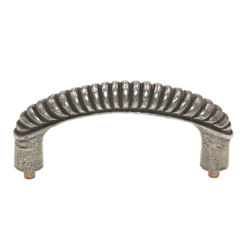 Anne at Home Nautical Oceanus 3 Ctr. Cabinet Arch Pull Pewter Bright 2040-8