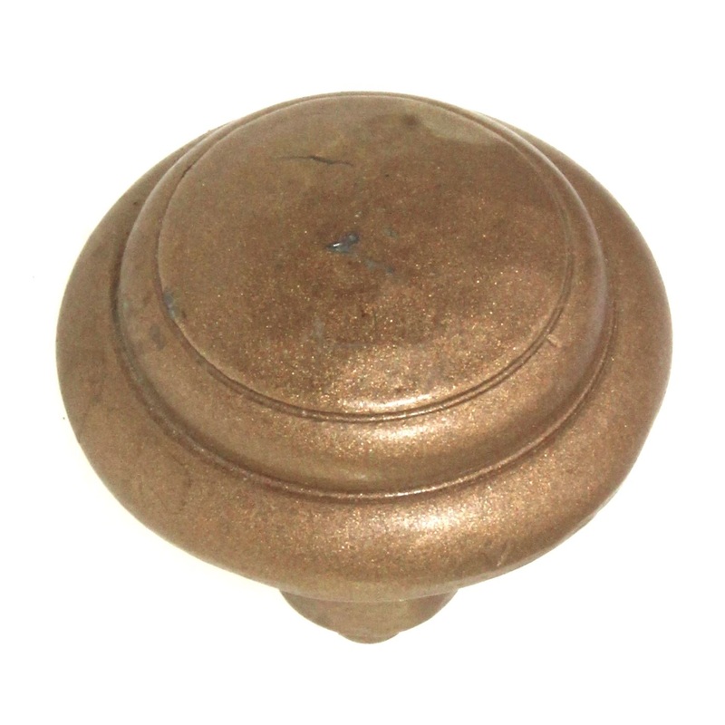 Anne at Home Nomad Rustic Hammered 1 1/4 Cabinet Knob Gold 274-5