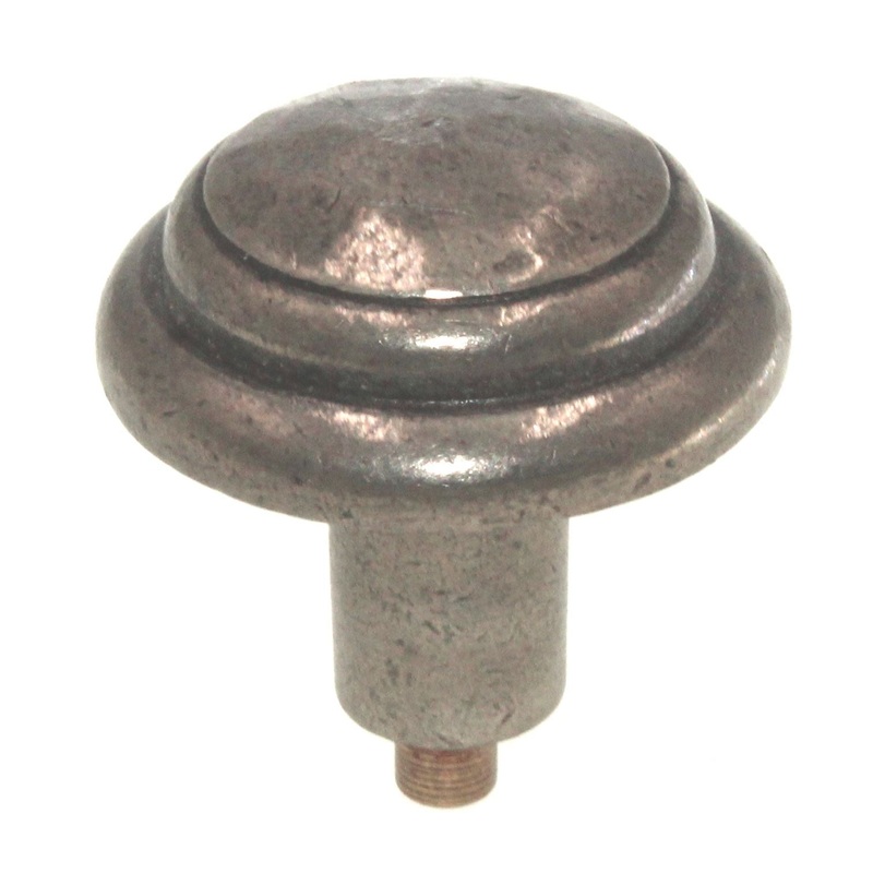 Anne at Home Nomad Rustic Hammered 1 1/4 Cabinet Knob Pewter Bright 274-8