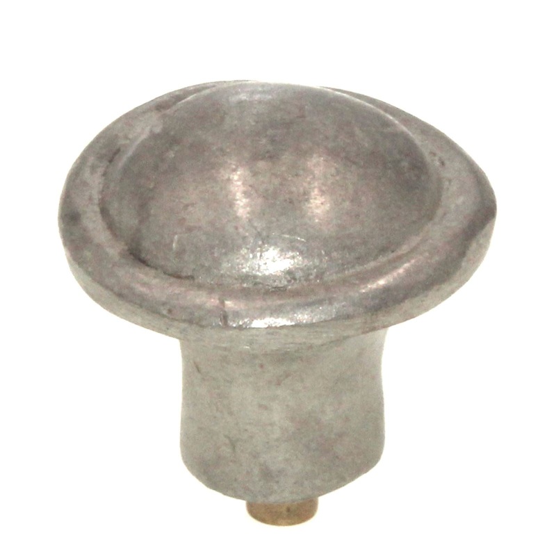 Anne at Home Une Grande Button 1 1/8 Knob Pewter with White Wash 1045-135