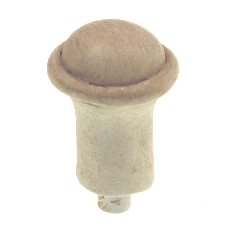 Anne at Home Une Grande Button 3/4 Artisan Cabinet Knob Weathered White 1044-17