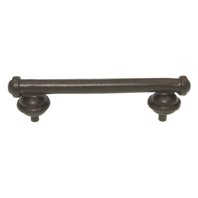Anne at Home Une Grande Button 3 Ctr. Bar Pull Bronze with Black Wash 1048-231