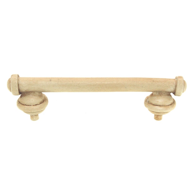 Anne at Home Une Grande Button 3 Ctr. Cabinet Bar Pull Weathered White 1048-17