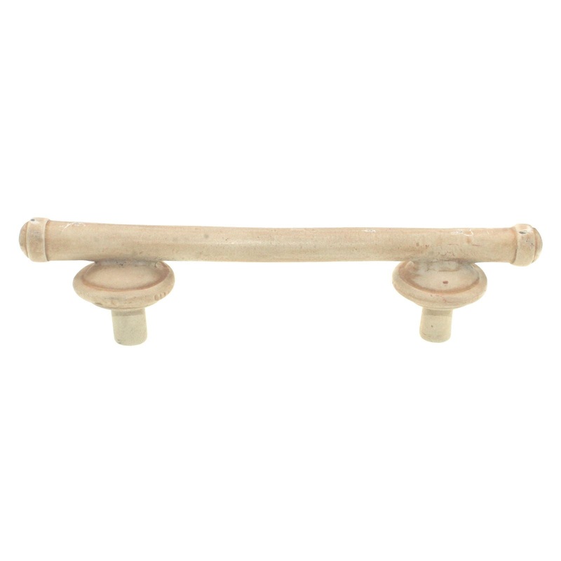 Anne at Home Une Grande Button 5 (128mm) Ctr. Bar Pull Weathered White 1051-17