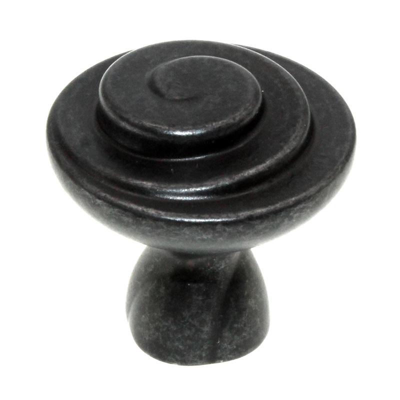 Jeffrey Alexander Duval Gun Metal 1 1/4 Swirl Cabinet Knob 343DACM