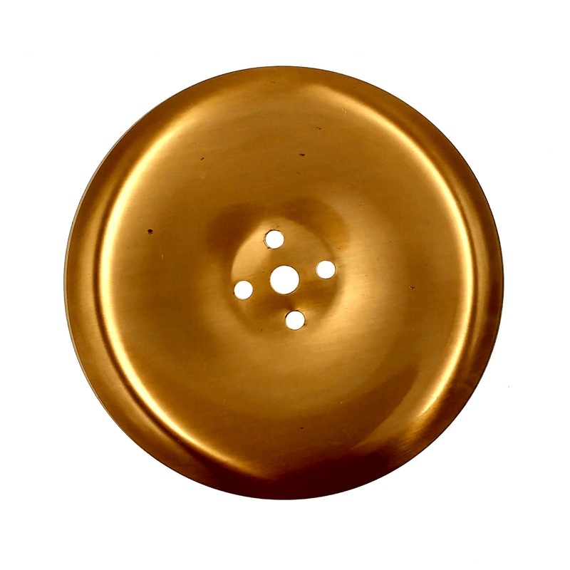 Vintage Amerock Concave Dull Bronze 2 3/4 Cabinet Knob Backplate E501-10