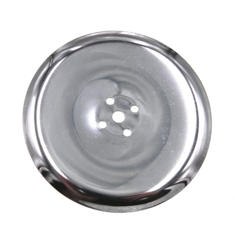 Vintage Amerock Concave Polished Chromium 2 3/4 Cabinet Knob Backplate E501-26