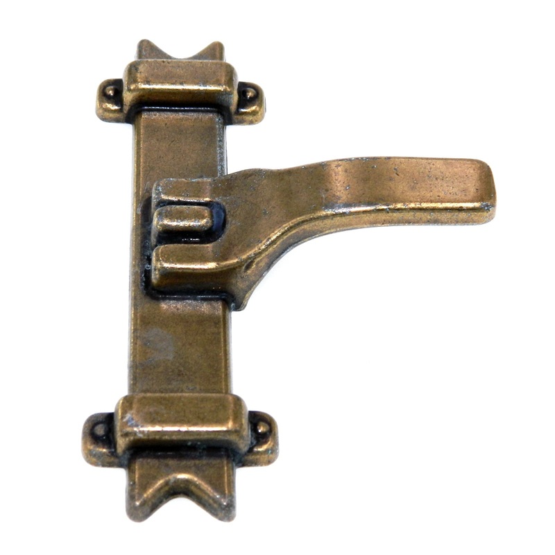 Vintage Amerock Furniture Trim Burnished Brass 3 Ctr. Cabinet Side Pull Handle BP749-BB