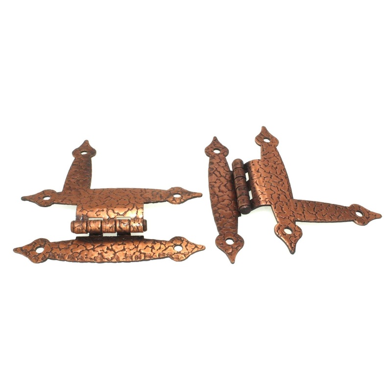 Acorn Mfg Colonial HL Cabinet Surface Spear Hinge Antique Copper 321-AC