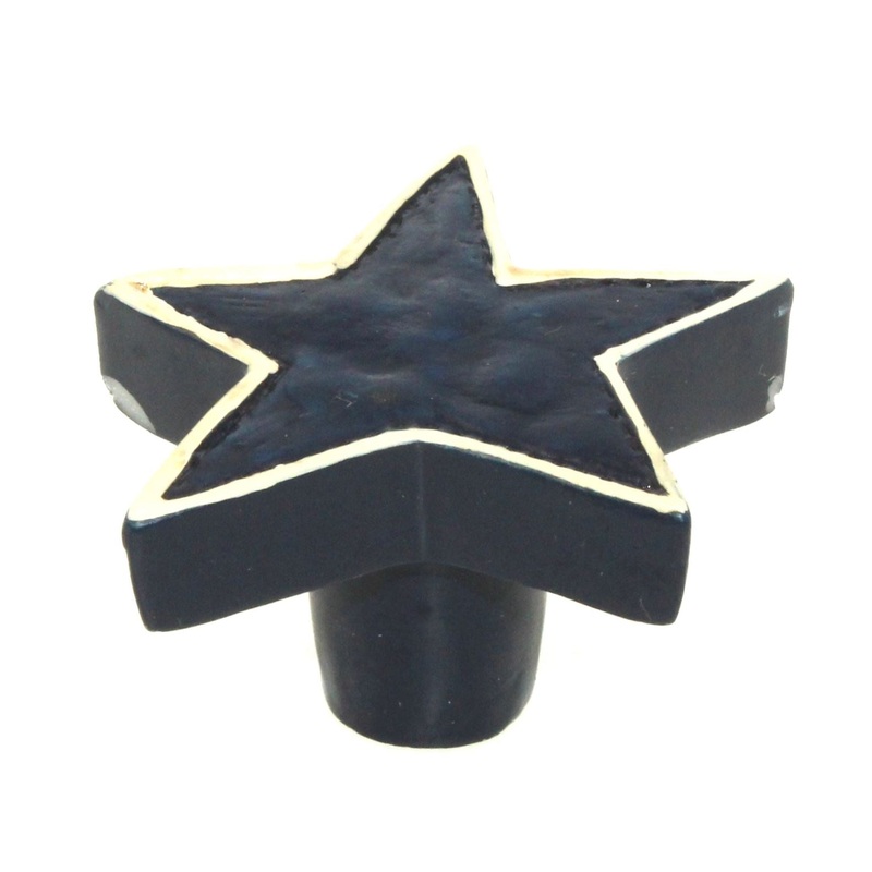 Amerock Hero’Z Hand Painted Blue American Star 1 7/8 Cabinet Knob BP9397-HP