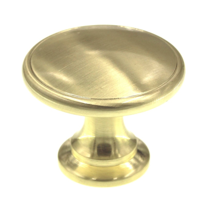 Amerock Traditional Brushed Brass 1 3/4 Round Cabinet Knob BP14662O74