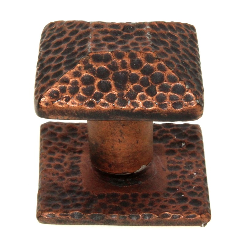 Anne at Home Artisan Hammersmith Large 1 1/4 Square Knob Antique Copper 1264-16