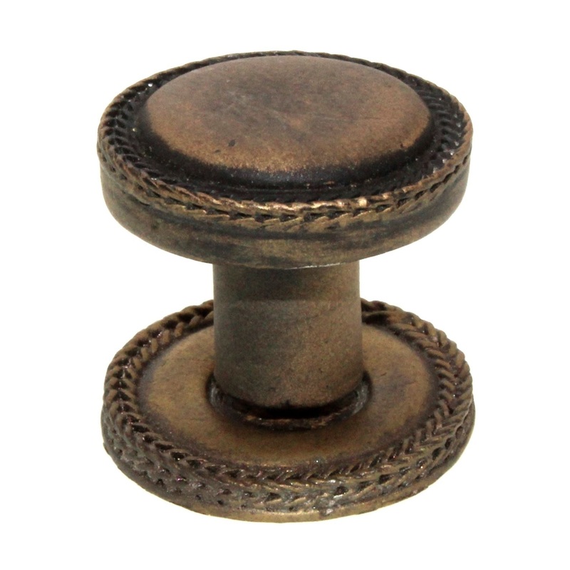 Anne at Home Artisan Marlowe Large 1 1/4 Rope Cabinet Knob Bronze Rubbed 1222-3