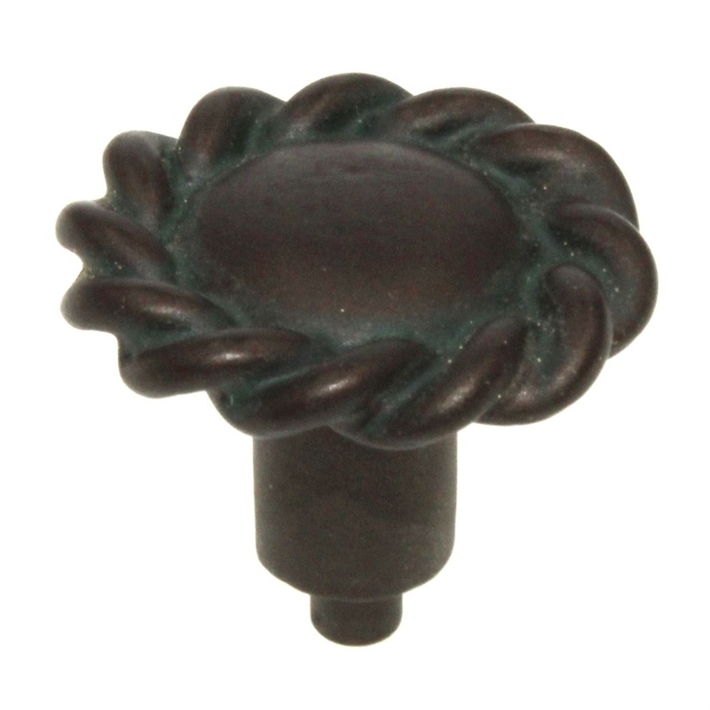 Anne at Home Artisan Roguery 1 1/4 Rope Cabinet Knob Bronze Verde Wash 1120-234
