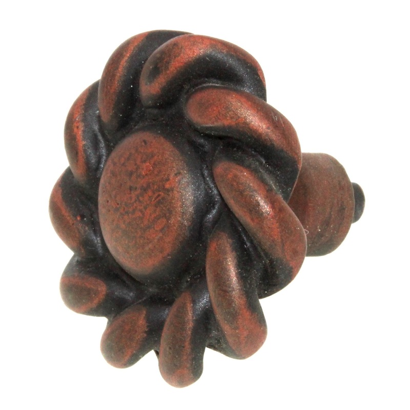 Anne at Home Artisan Roguery Large 1 5/8 Rope Cabinet Knob Iron Red 1121-22