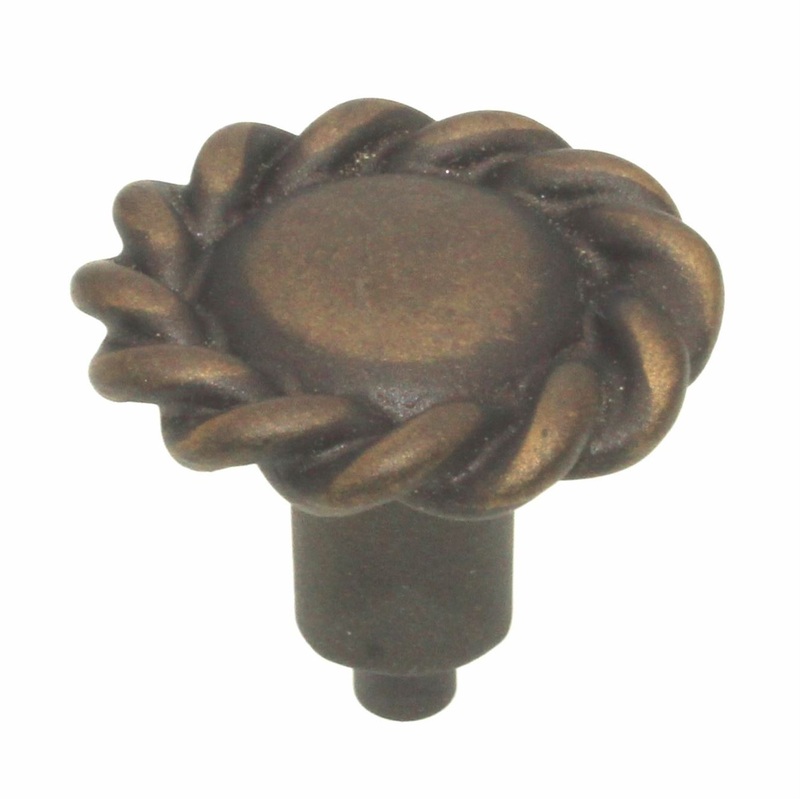 Anne at Home Artisan Roguery Small 1 1/4 Rope Cabinet Knob Bronze Rubbed 1120-3