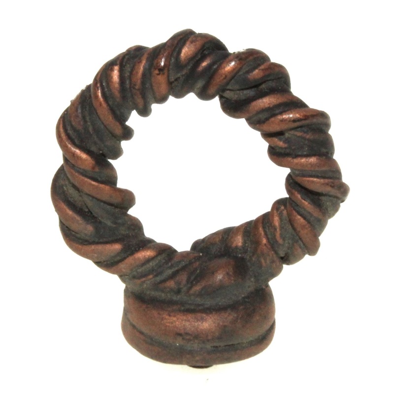 Anne at Home French Country Tanglewood 1 1/2 Ring Pull Black Copper 1082-733