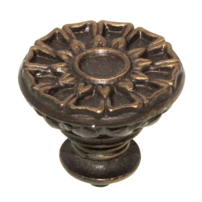 Anne at Home Hardware Corinthia Large 1 1/4 Cabinet Knob Bronze Rubbed 1136-3