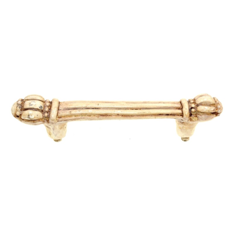 Anne at Home Renaissance 3 Ctr. Cabinet Bar Pull Weathered White 1012-17