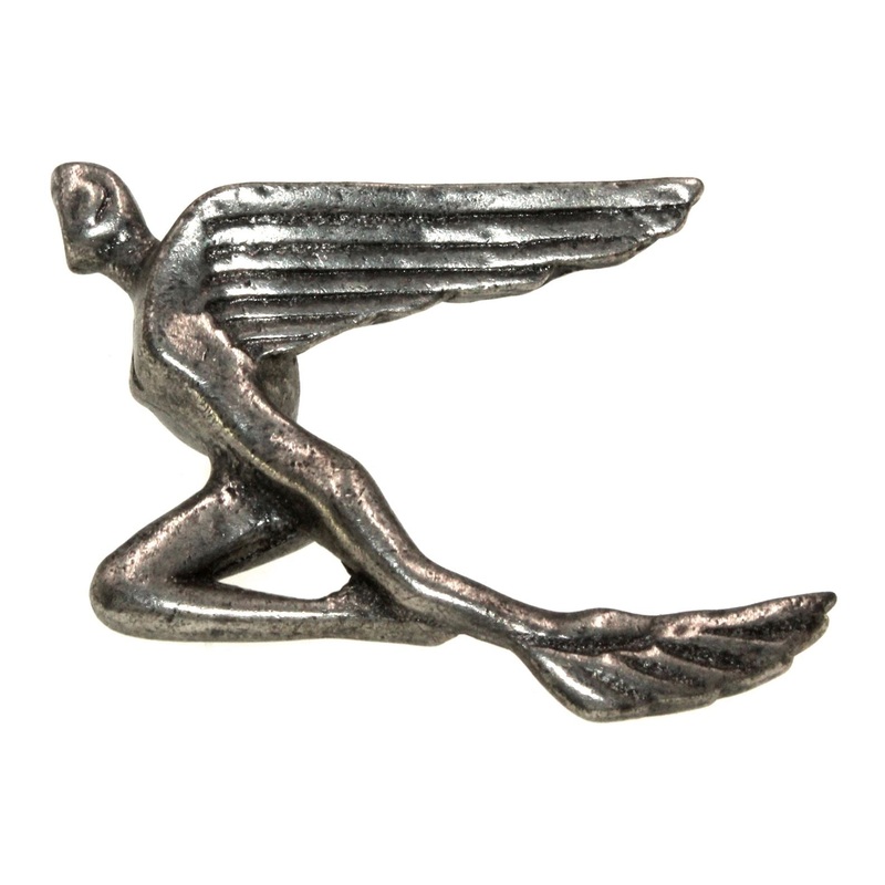 Anne at Home Roman God Mercury 2 1/2 Cabinet Knob Pewter Bright 626-8